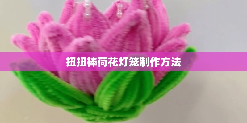 扭扭棒荷花灯笼制作方法